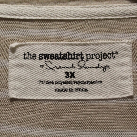 The Sweatshirt Project by French Laundry Open Fron Cardigan - Sz 3X - Picture 3 of 5